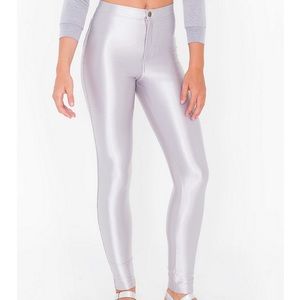 🤖 SILVER AMERICAN APPAREL DISCO PANTS 🤖