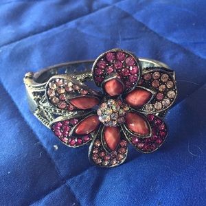 Pink Flower Bracelet