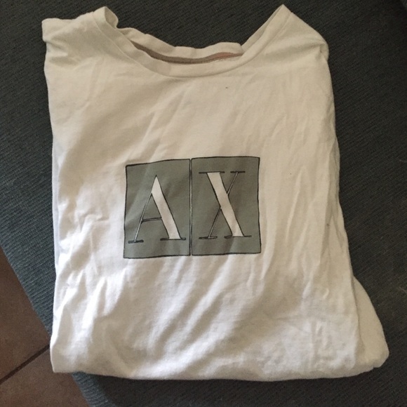 White long sleeve Armani exchange