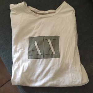 White long sleeve Armani exchange