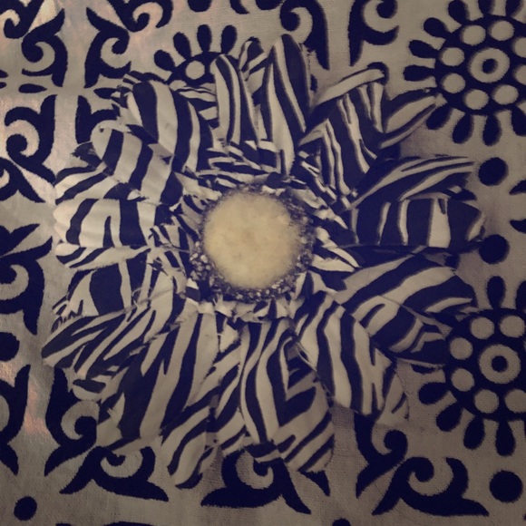 Zebra Flower Bow