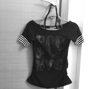 Black cotton OGGI brand tee