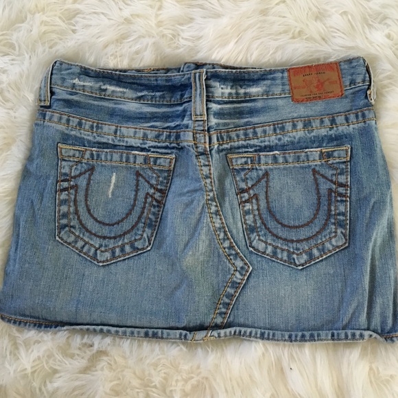 True religion denim skirt