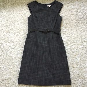 Charcoal belted dress