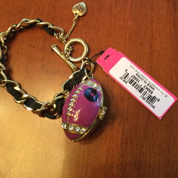 Betsey Johnson Football Charm Bracelet - Picture 2 of 4