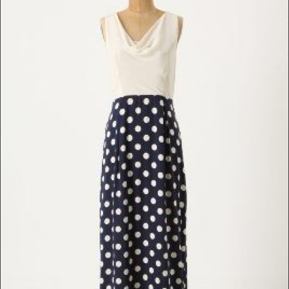 Anthropologie Dresses & Skirts - Anthropologie polka dot fluid dress