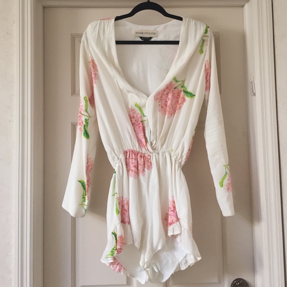 Stone Cold Fox Floral Romper