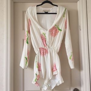 Stone Cold Fox Floral Romper