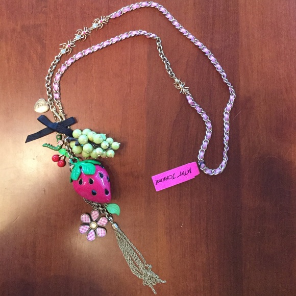 Betsey Johnson Garden Party Long Necklace - Picture 1 of 4
