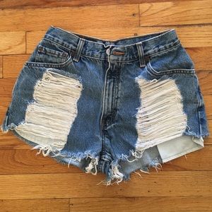 LF Furst of a Kind high-wasted jean shorts