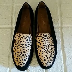 Aerosoles Leopard Print Leather Upper Loafer