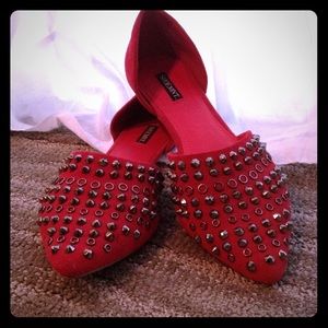 SHOEMINT Studded Flats