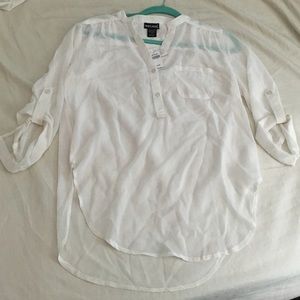White sheer top