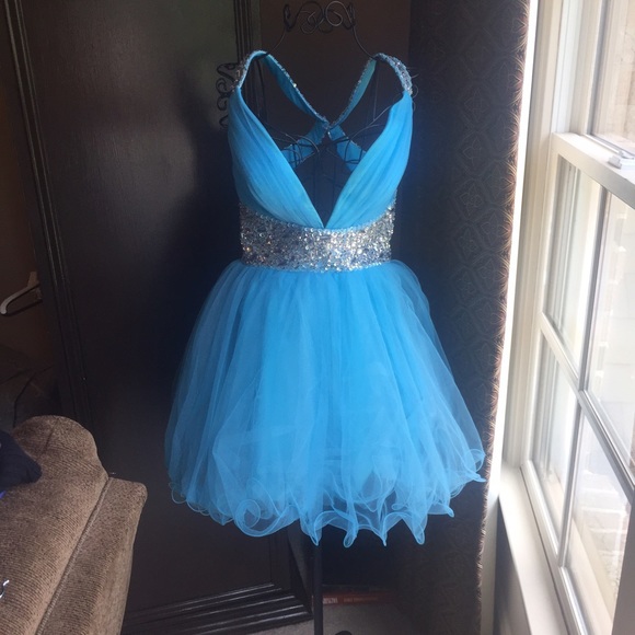 Blue homecoming dress