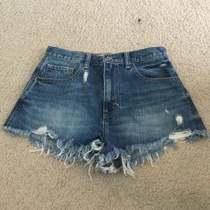 Hollister cut off shorts size 3