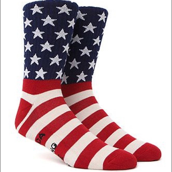 American Flag Crew Socks