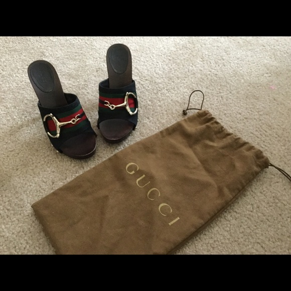 Sold$$Gucci Wooden clogs