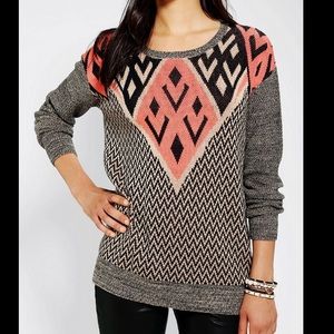 FINAL PRICE - Ecote Intarsia Pullover Sweater