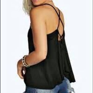 Ruche Detail Swing Tank Top