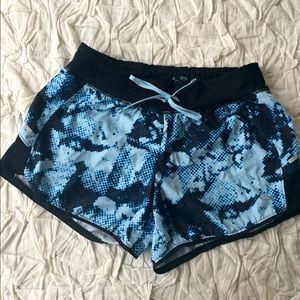Champion blue tie-dye athletic shorts