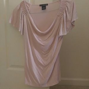 Light Pink, Short Sleeve Flowly Shirt