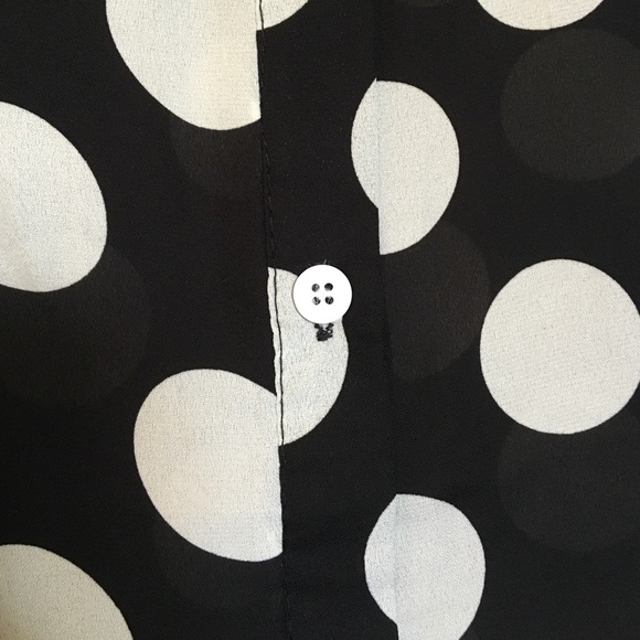 Sheer Black Button Down - Picture 3 of 4