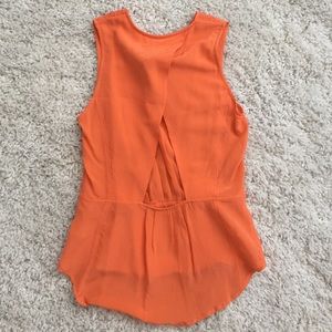Greylin Light Orange Top w cutout NWT never worn