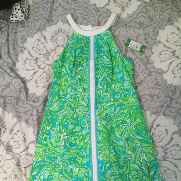 NWT Fresh citrus green Parrot Lilly Shift