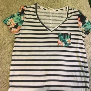 PINK tropical pocket shirt 🍃 🌸