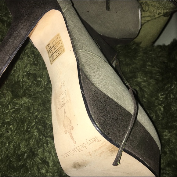 Terry De Havilland Peep Toe Lace Up Shoes - image 3