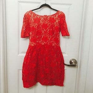 Spring Red Dress