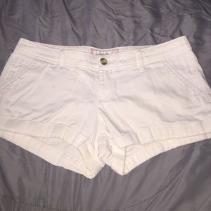 White short shorts