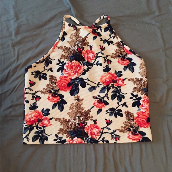 Floral Printed Crop Top