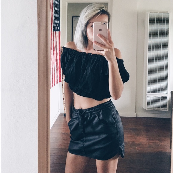 Wax-Coated Skirt