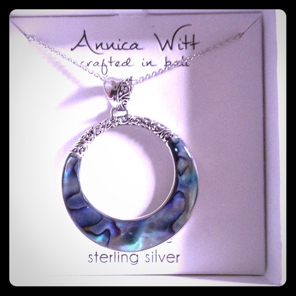 SALE☆ NEW! Sterling Silver ~ Albalone NECKLACE!