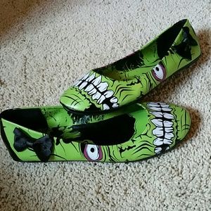 Iron Fist green zombie stomped flats