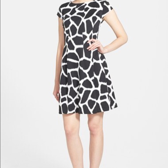 MK giraffe print A line dress