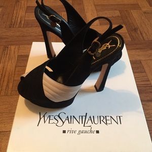 YSL sling back open toe heals!! YSL sling back open toe heals!!