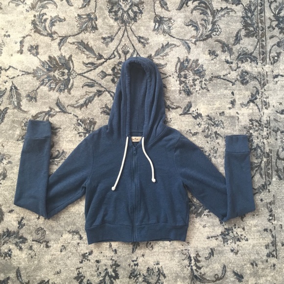 Hollister Blue-Cropped Jacket