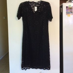 Black lace dress