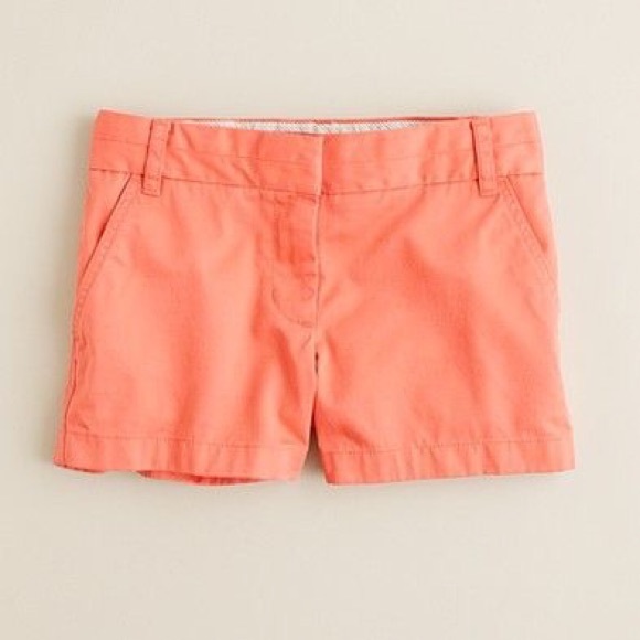 LOFT Coral Chino Shorts