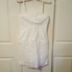 White eyelet sundress