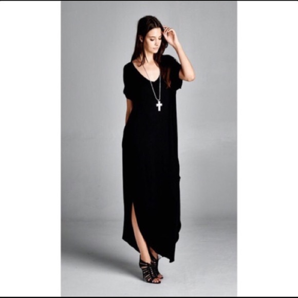 Oversized maxi t shirt dress
