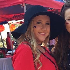 Black Felt Floppy Hat