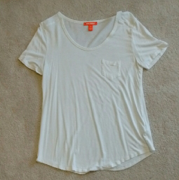 Joe Fresh Solid White Pocket Tee