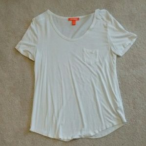 Joe Fresh Solid White Pocket Tee