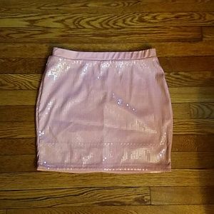 H&M Peach Sequin Skirt