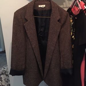 Brown tweed blazer