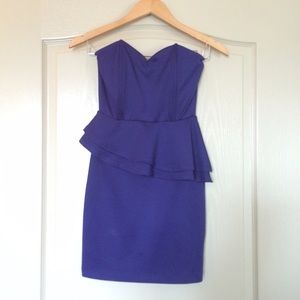 Blue Peplum Dress