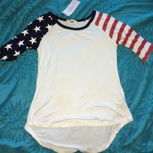 American flag tee